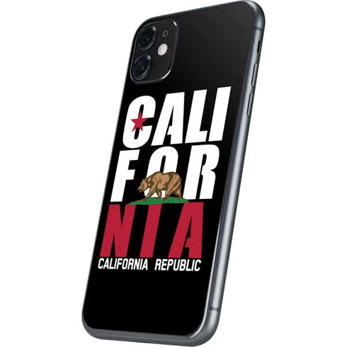 California Black Block iPhone 11 Skin
